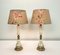 Louis XVI Style Brass and Marble/Onyx Table Lamps, 1940s, Set of 2 2