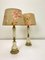 Louis XVI Style Brass and Marble/Onyx Table Lamps, 1940s, Set of 2 3