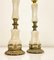 Louis XVI Style Brass and Marble/Onyx Table Lamps, 1940s, Set of 2 6
