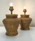 Round Rattan Table Lamps in Coastal Style, 1980s, Set of 2, Image 5