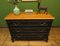French Black Painted Chest of Drawers with Wooden Top, 1990s 4