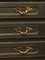 French Black Painted Chest of Drawers with Wooden Top, 1990s 16