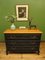 French Black Painted Chest of Drawers with Wooden Top, 1990s 3