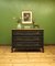 French Black Painted Chest of Drawers with Wooden Top, 1990s 13