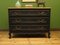 French Black Painted Chest of Drawers with Wooden Top, 1990s 10