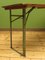 Industrieller Trestle Refectory Tisch mit grünem Metallgestell, 1930er 8