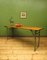 Industrieller Trestle Refectory Tisch mit grünem Metallgestell, 1930er 17