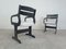 Mid-Century Black Wooden Dining Chairs, 1970s, Set of 4 9