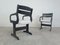 Mid-Century Black Wooden Dining Chairs, 1970s, Set of 4, Image 9