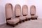Large Brutalist Office Chairs, Formerm Czechoslovakia, 1970s, Set of 4 3