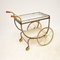 Vintage French Brass Drinks Trolley, 1950s, Image 3