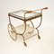 Vintage French Brass Drinks Trolley, 1950s 6