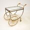Vintage French Brass Drinks Trolley, 1950s, Image 5