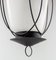 French Ceiling Lamp in Wrought Iron and Glass, 1960s, Image 7
