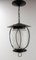 French Ceiling Lamp in Wrought Iron and Glass, 1960s, Image 5