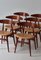 Sedie da pranzo CH33 di Carl Hansen & Sons per Hans J. Wegner, Danimarca, 1957, set di 6, Immagine 6