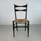 Mid-Century Black Ebonised Rope Chair by Gio Ponti, 1960s 2