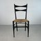 Mid-Century Black Ebonised Rope Chair by Gio Ponti, 1960s, Image 2