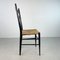 Mid-Century Black Ebonised Rope Chair by Gio Ponti, 1960s 5