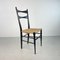 Mid-Century Black Ebonised Rope Chair by Gio Ponti, 1960s, Image 1