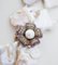 Collar retro barroco de perlas, rubíes, piedras, oro rosa y plata, Imagen 3
