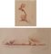 Jean Auguste Vyboud, Nude Life Studies, Etchings, Set of 2, Image 3