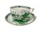 Service à Thé Panier en Porcelaine Verte pour 12 de Herend, Hongrie, 1930s, Set de 27 14