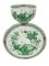 Service à Thé Panier en Porcelaine Verte pour 12 de Herend, Hongrie, 1930s, Set de 27 10