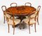 Antique Burr Walnut Marquetry Dining Table, 1860s 2