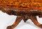 Antique Burr Walnut Marquetry Dining Table, 1860s 12