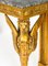 French Neo-Classical Gilded Console Table with Marble Top, 1820s, Image 14