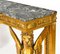 Table Console Néo-Classique Dorée avec Plateau en Marbre, France, 1820s 15