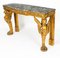 French Neo-Classical Gilded Console Table with Marble Top, 1820s 19