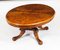 Antique Burr Walnut Oval Coffee Table, 1860s 9