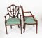 Federal Revival Shield Back Dining Chairs, 1980s, Set of 12 11
