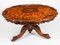 Burr Walnut Marquetry Dining Table and Chairs, 1860s, Set of 7, Image 2