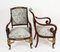 Empire Revival Ormolu Mounted Armchairs, 1870s, Set of 2 2