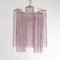 Ceiling Lamp in Glass Trunks Amethyst Color of Murano, 1990s 5