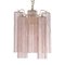 Ceiling Lamp in Murano Pink Glass Trunks, 1990s 2