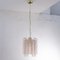 Ceiling Lamp in Murano Pink Glass Trunks, 1990s 3