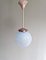 Lámpara de suspensión Art Déco moteada en azul y blanco, años 30, Imagen 12