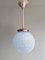 Art Deco Blue and White Speckled Suspension, 1930s 1