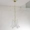 Petal Ceiling Lamp in Murano Glass Crystal and White Glass, 1990s 3