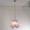 Petal Ceiling Lamp in Murano Glass Glass Color and White, 1990s, Image 3