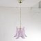 Petal Ceiling Lamp in Murano Glass Glass Color and White, 1990s 4