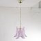 Petal Ceiling Lamp in Murano Glass Glass Color and White, 1990s, Image 4