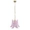 Petal Ceiling Lamp in Murano Glass Glass Color and White, 1990s 1