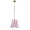 Petal Ceiling Lamp in Murano Glass Glass Color and White, 1990s, Image 1