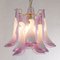 Petal Ceiling Lamp in Murano Glass Glass Color and White, 1990s 5