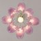 Petal Ceiling Lamp in Murano Glass Glass Color and White, 1990s 9